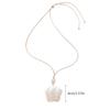 Natural Seashells Necklace Ocean Theme Plum Blossom Pendant Clavicle Chain for Women Girl Holiday Summer Jewelry Gift