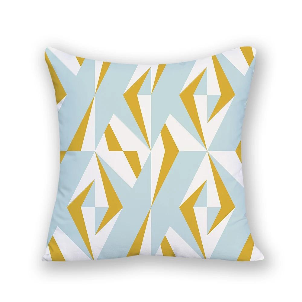 Juste de coussin imprimée à rayures simples, taie d'oreiller élégante, canapé de bureau, voiture, décoration d'intérieur de luxe