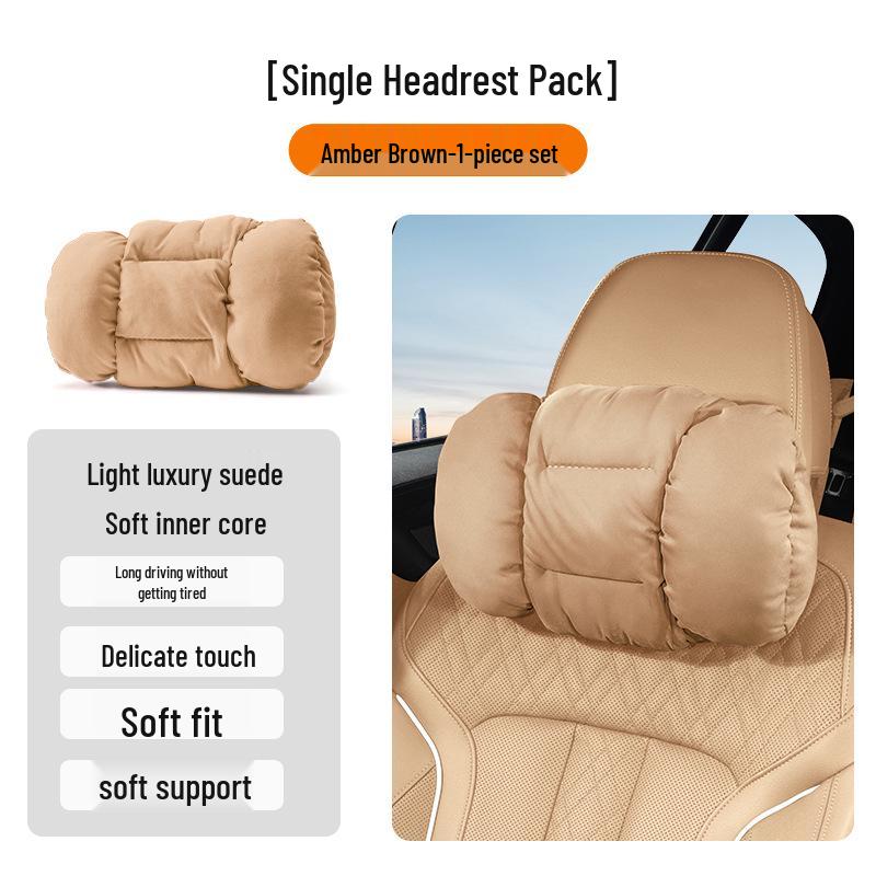 Winter Headrest & Lumbar Support Pillow for AITO M7/M9/M5 - Plush Lambswool Two-in-One Blanket