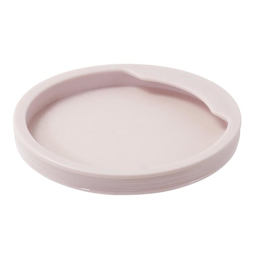 Bestco NQ-213 Two-Tier Bento Box with Handle, 480ml, Pale Pink, Insulated, Round, Small