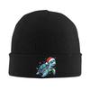 Cute Sea Turtle Santa Hat Xmas Lights Ocean Animal Christmas Knitting Hat YK Cool Caps Unisex Women Unisex Outdoor Beanie Hats