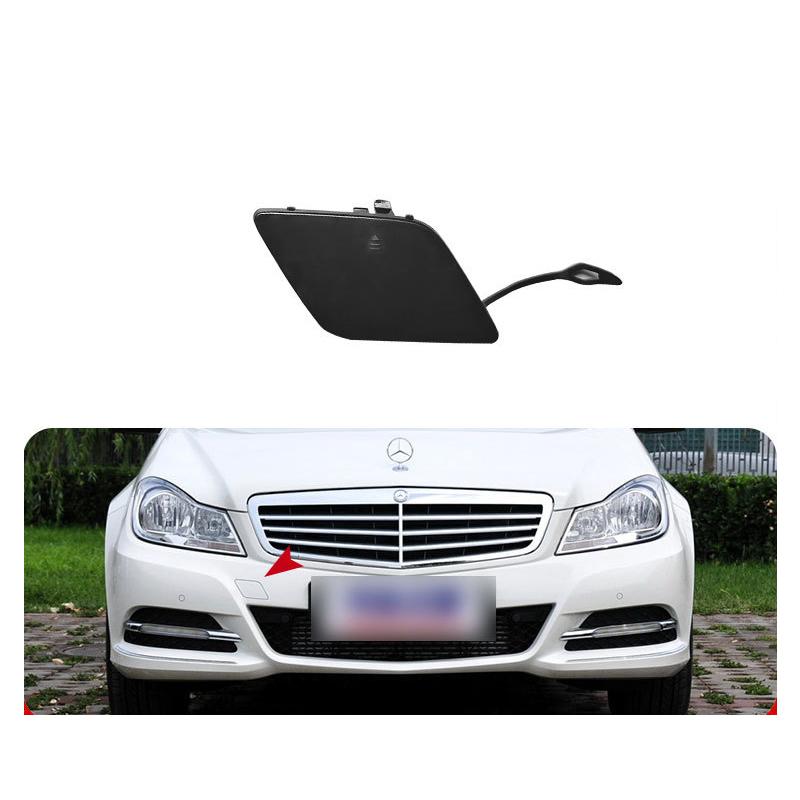 

For Mercedes Benz C-Class W204 Front Trailer Cover Front Bumper Towing Hook Hole Pull Cover Plate 2048850526 2012-2014 Unpainted 2048850426
