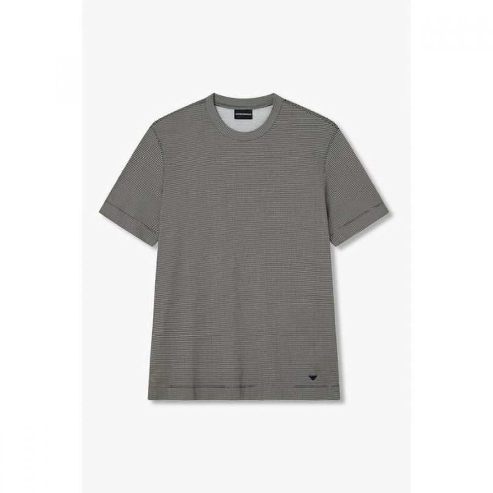 Emporio Armani Men S Square PaTTern Lyocell T ShirT A516126012 S