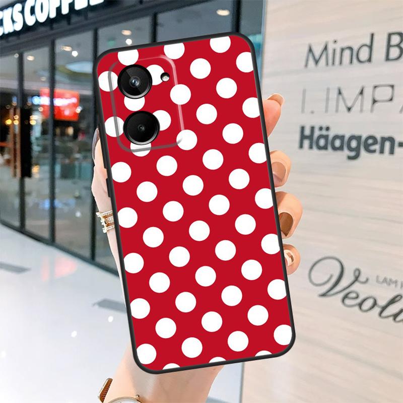 

Чехол-пенал в горошек для Realme 15 Pro 14 13 11 12 Pro Plus GT7 GT6 C55 C51 C53 C35 C33 C61 C65 C67 C71 C75 Realme GT6