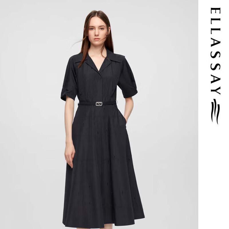 ELLASSAY Elegant Retro Mid-length Dress for Women EWE361Y01200