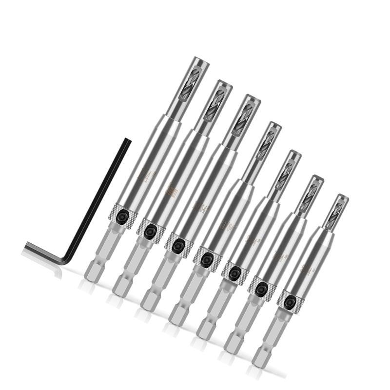 

652F 7Pcs Woodworking Drill Bits Reaming Bits Hole Opener Hardware Tool Door Window China Mainland