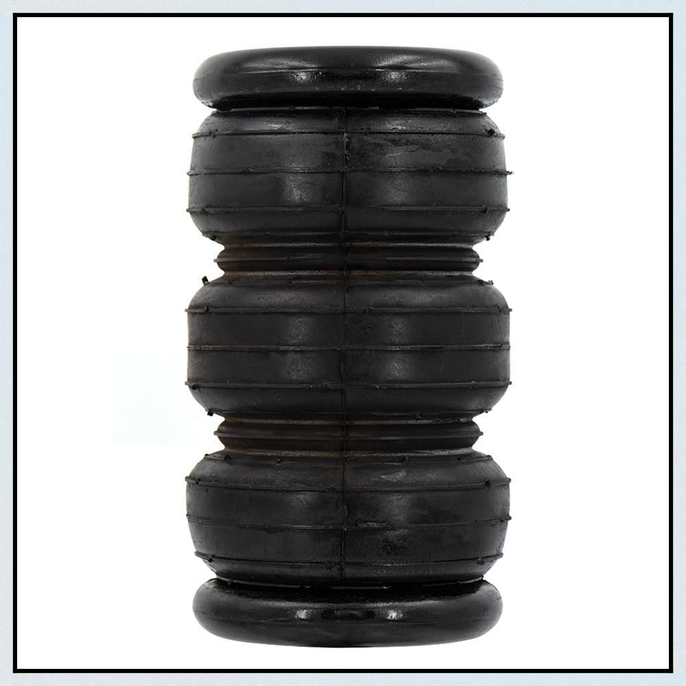 Universal 2pcs 3 Rows Rubber Air Ride Suspension Shock Absorber Air Bags Air spring 3E2200 with Quick Connector Suit for Truck