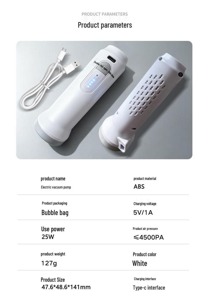 Wireless Portable Vacuum Pump for Compression Storage Bags - Ideal for Duvets, Clothes, and Travel