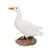 Porch Goose Statue Resin Duck Figurine Animal Sculpture for Indoor Outdoor Garden Lawn Yard Decor