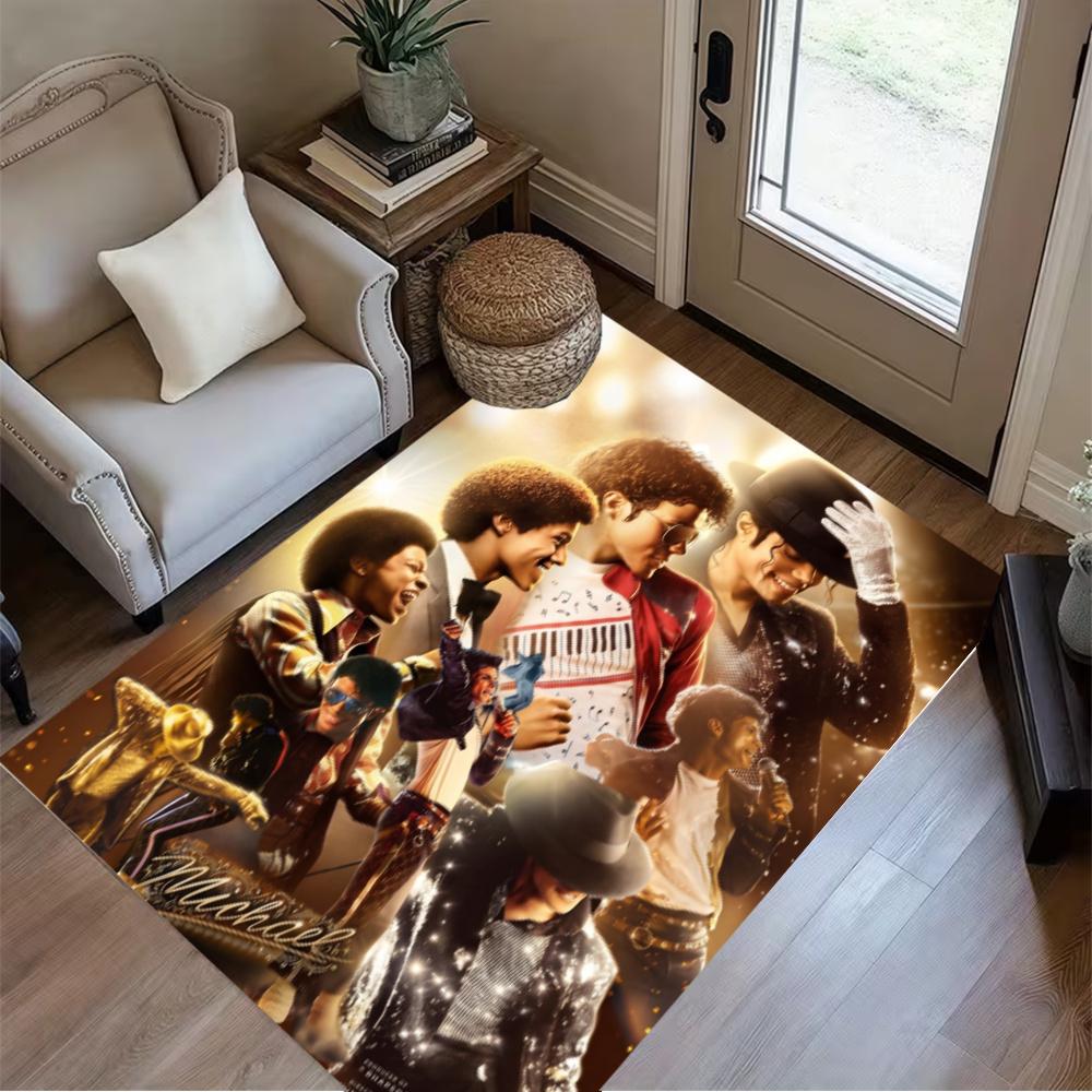 Michael Jackson Dance Pose Floor Rug Office Rug Suitable For Kitchen Game Room Entryway Dormitory Antislip Carpet Office Home Decor