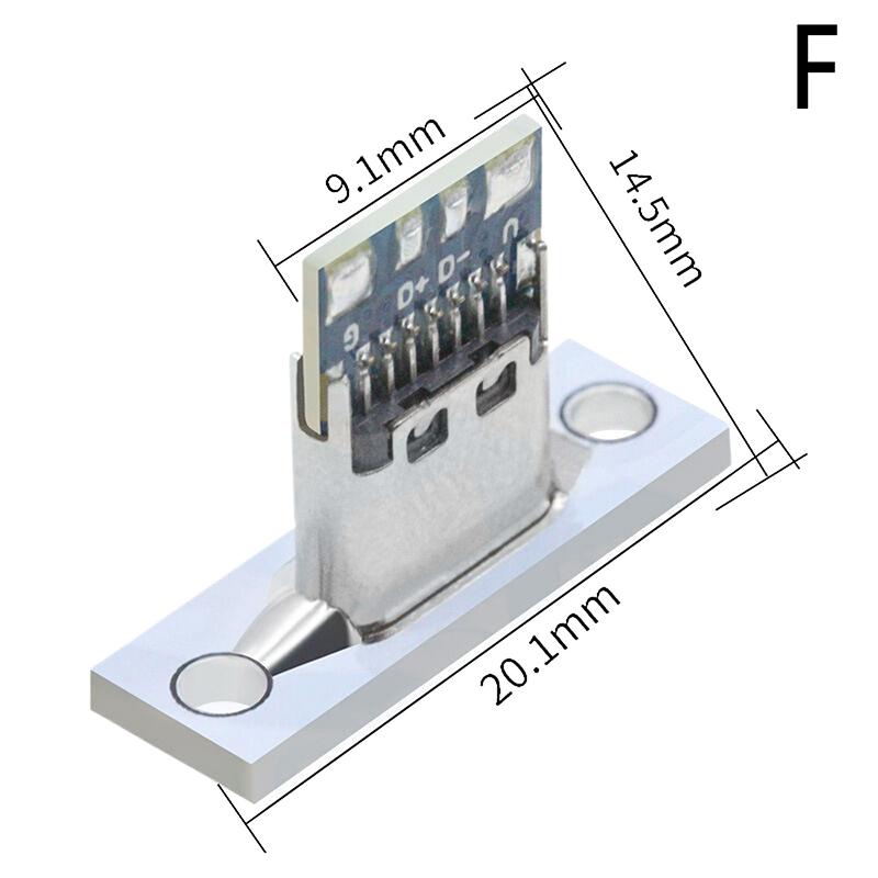 

Гнездо USB 3.1 Type C с винтовой фиксирующей пластиной Гнездо USB Type-C 3.1 Type-C 2Pin 4Pin 5Pin 6Pin Гнездо разъема