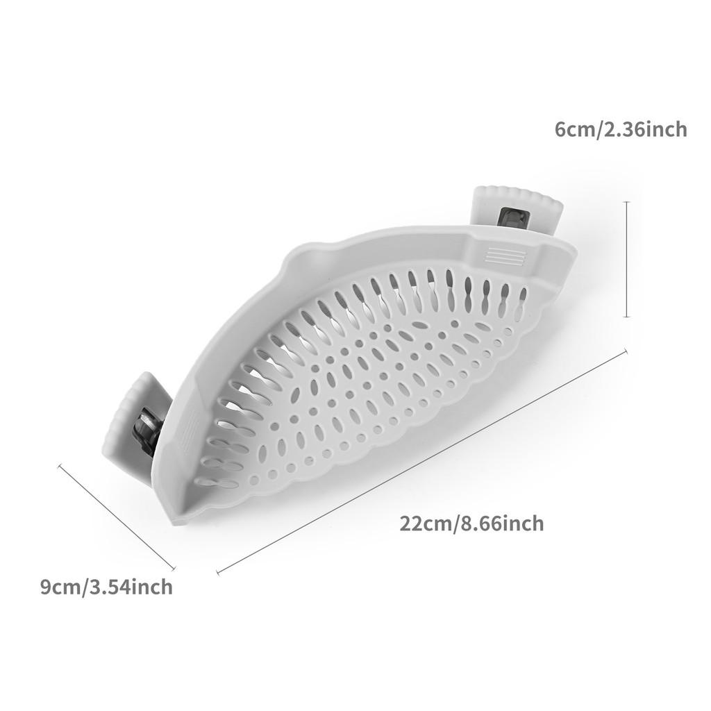 Modern Silicone Colander With Drainage Guard For Vegetable And Fruit Rinsing