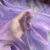 Metallic Color Organza Fabric 50x140cm Breathable Gradient Color Tulle Cloth For Wedding Dress Evening Gown Sewing Craft
