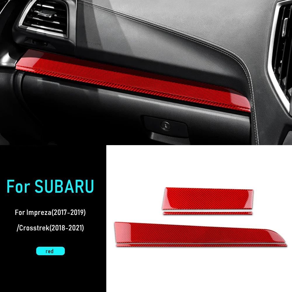 Real Soft Carbon Fiber Sticker For Subaru Crosstrek 2018-2023 Impreza 2017 2018 2019 2020 2021 2022 2023 LHD RHD Car Co-pilot