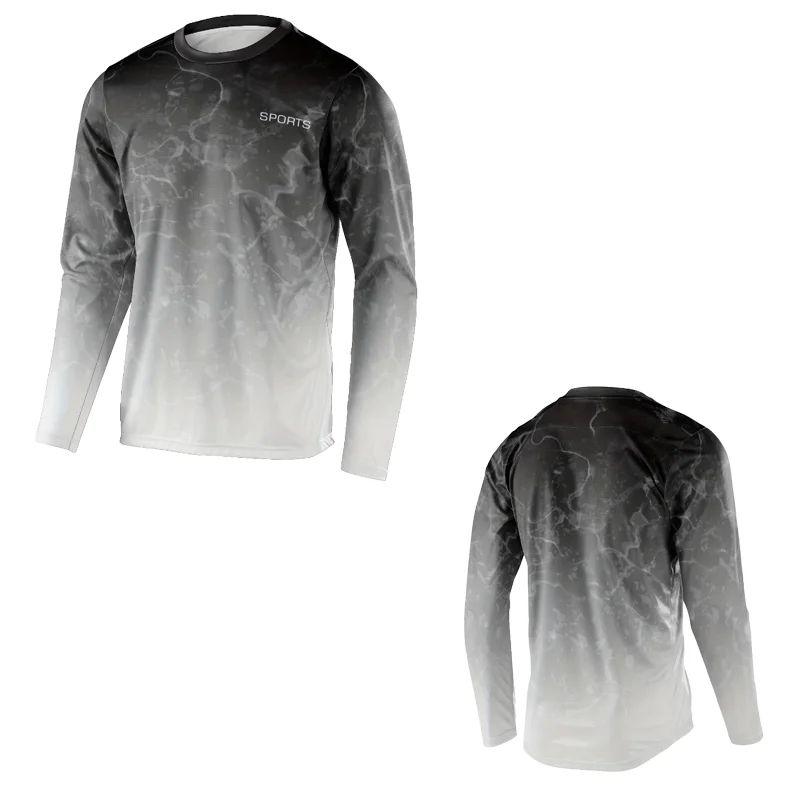 Kinder Herren Langarm-T-Shirt Mountainbike Motocross Radtrikot Mountainbike Camping Outdoor Angeln Oberteil Locker