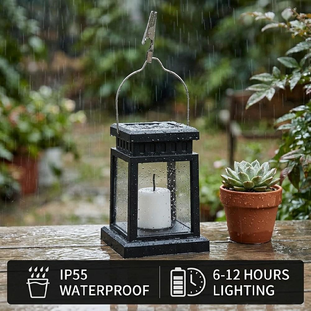 Solar Garden Lights Outdoor Decorative Ground Insert Lantern Warm Atmosphere Solar Powered Landscape Lamp for Yard Patio Christmas Holiday Decoration