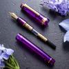 WANCHER Limited Edition SAILOR Original Professional Gear Transparent Lavender 21K Gold Fountain Pen Special Extra [WANCHER Edition] (EF Fine)