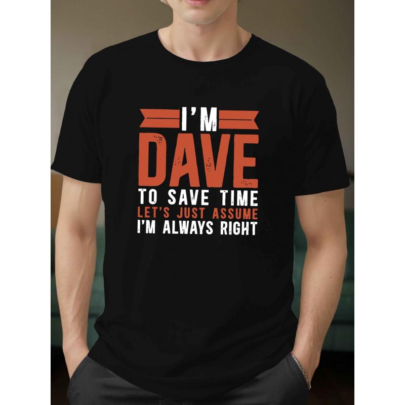 I M DAVE Crinkle Plus Size Men'S T-Shirt, PLUS SIZE
