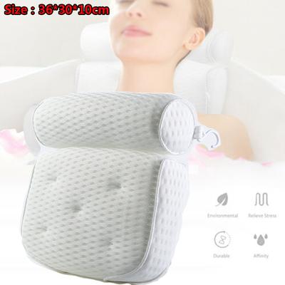 Luxury Spa Bath Pillow Cushion Premium Waterproof 4D Mesh Neck Back Comfortable