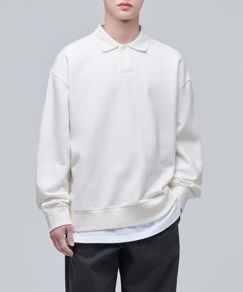 Musinsa Standard Oversized Collared Sweatshirt [Cream]
