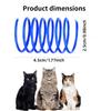 Colorful cat spring toy - suitable for indoor cats and kittens to play, chase, bite - interactive and rich toys, safe plastic