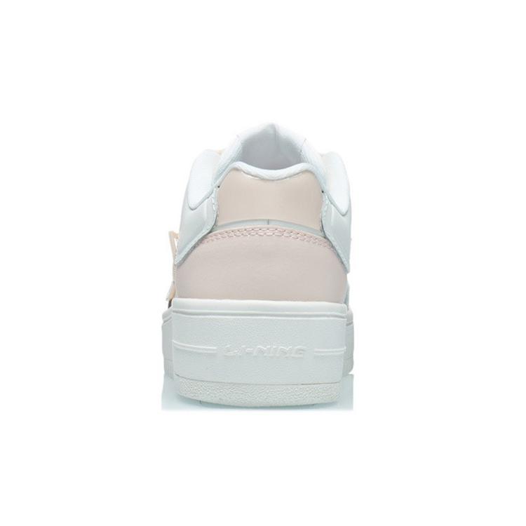 Li Ning Rising Phoenix Synthetic Leather Abrasion Resistant Low Top Skateboard Shoes Women's Cloud Pink AGCT380-2