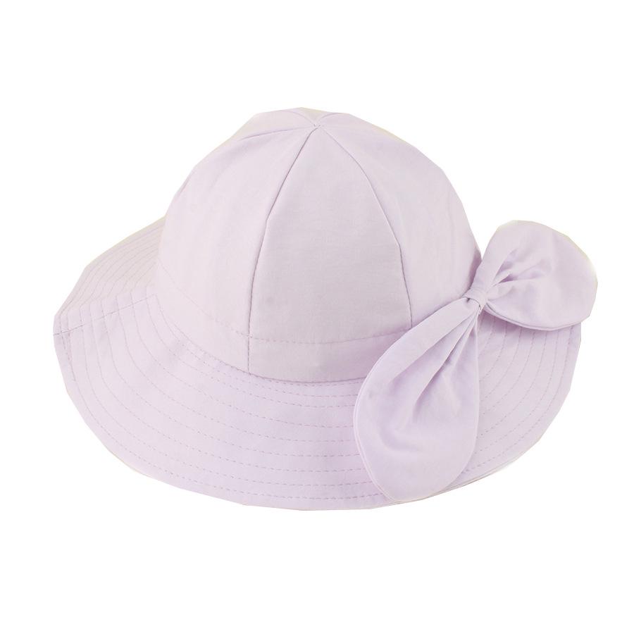 2026 New Arrival Kids' Quick-Dry Wide Brim Bucket Hat with Bow - Cute Sun Protection for Girls