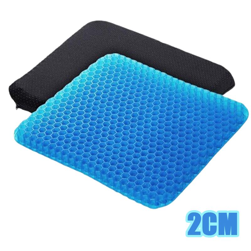 

Summer Car Seat Breathable Honeycomb Designed Decompression Car Gel Seat Cushions Back Tailbone Pain Home Office Wheelchair PVC&Spring And Summer