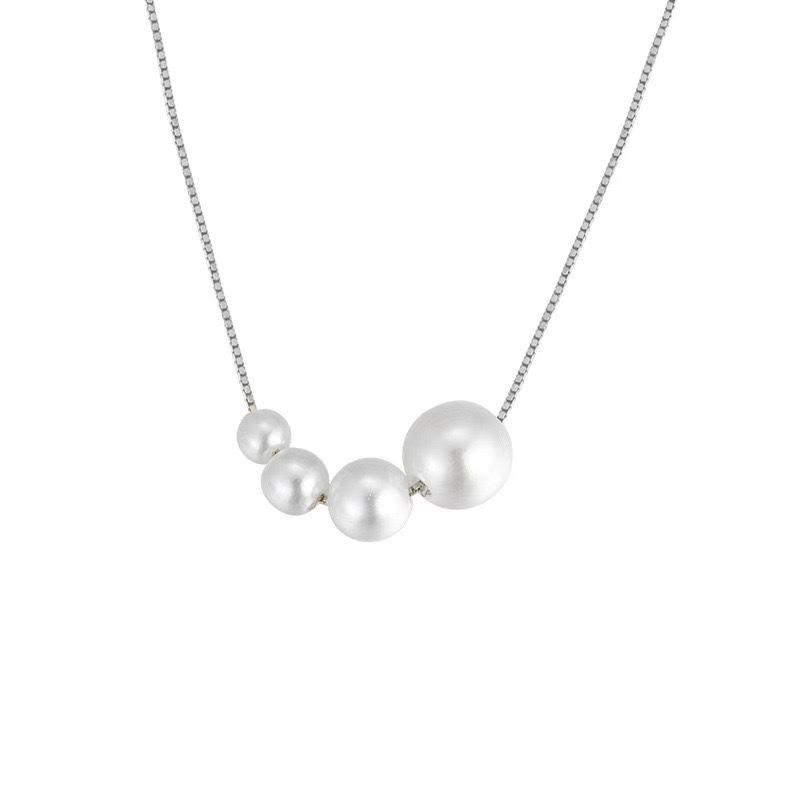 

Simple pearl necklace women s light luxury niche design high sense ins cold wind fashion women s new collarbone chain