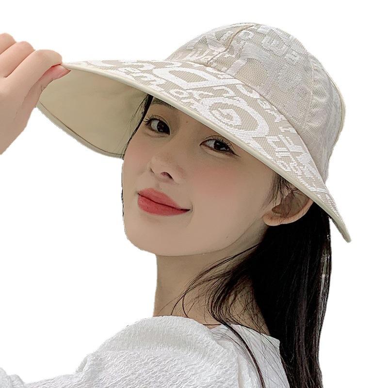 1Pc Summer Lace Empty Top Big Eaves Hat Children, New Big Brim Sun Hat Casual Ponytail Sun
