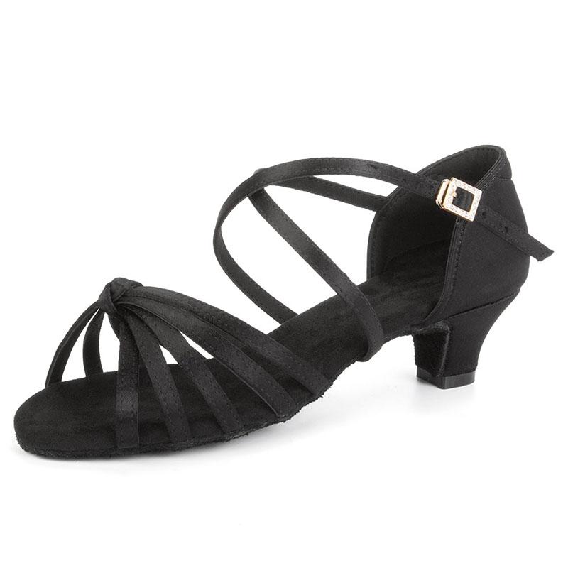 Women Ladies Latin Shoes High Heels Salsa Rumba Waltz Prom Ballroom Dance Sandals Defferent Heels