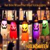 Glowing Halloween Wizard Hat LED String Lights for Outdoor Decorations