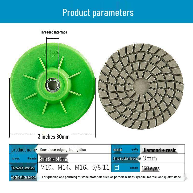 Slate Marble Stone Edge Grinder: Tile Trimming & Chamfering Disc