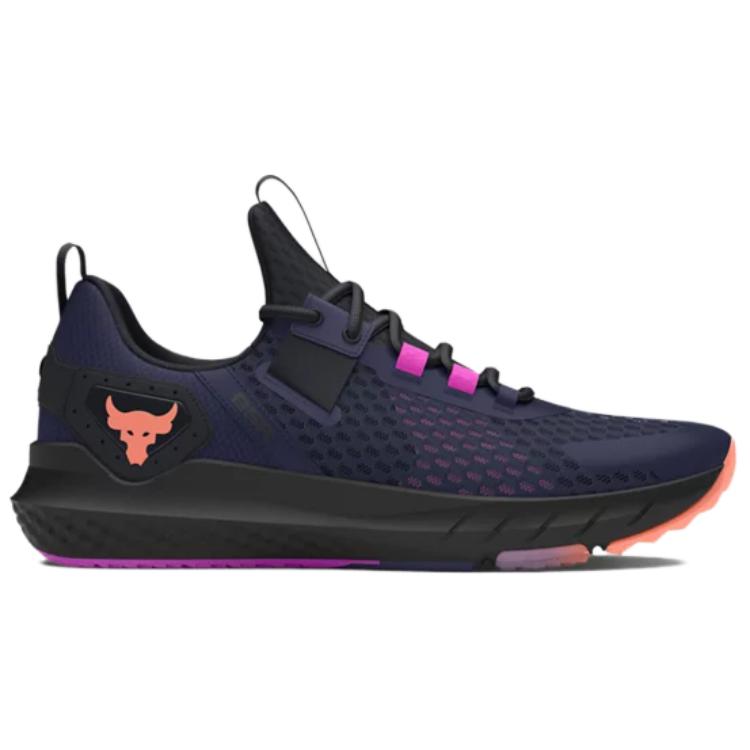 Under Armour Project Rock BSR Midnight Navy Flare Orange Herre Sneakers Blå Svart 3027344-402