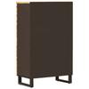 Storage Highboard Brown 60 X 33 X 100 Cm Solid Mango Wood