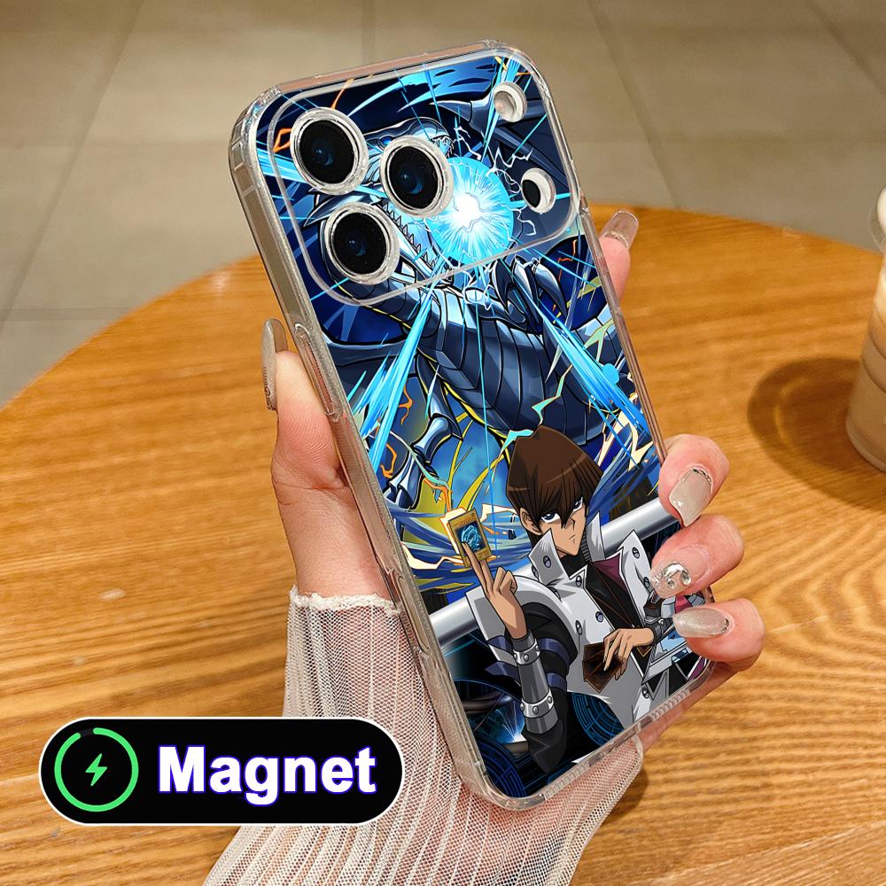 Yugioh Seto Kaiba Phone Case for iPhone 17 16 15 14 13 12 11 Air Pro Max Plus Mini Soft TPU Clear Magsafe Cover