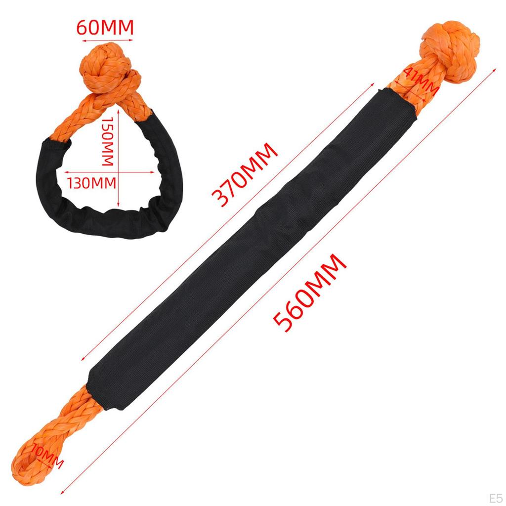 Accesorii pentru ocheți de frânghie din fibră de înaltă densitate pentru ATV Lungime 56cm cu Manșon de Protecție