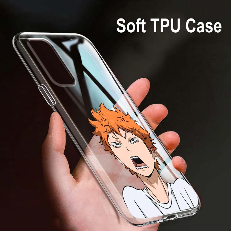 Haikyuu Hinata Attacks Anime For OPPO Reno7 SE 6 5 Z F 4G 5G Find X2 X3 Neo Lite Pro Plus Transparent Soft Phone Case Coque