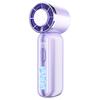 Portable Digital Display Handheld Fan with Cooling Function Rechargeable Battery USB Powered Adjustable Speed Design