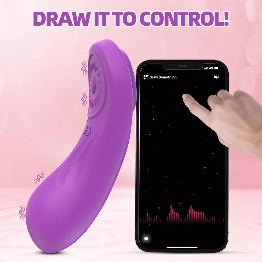 Remote Control Wearable Clitoral Mini Vibrator Female Panty APP Vibrator Masturbator Clitoral Stimulator Couple Pleasure Sex Toy