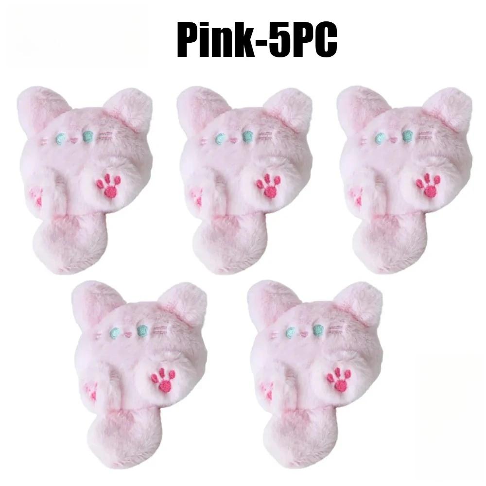 Kawaii Keychain Cute Plush Cat Doll Pendant Key Chain Girls Backpack Stuffed Keychain Soft Toy Couple Bag Decorative Gifts