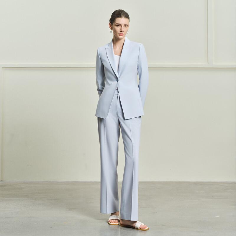 LadyS Elite Women's Solid Slim-Fit Suit Set