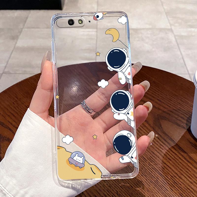 Jelly Casing For Huawei Y6 2018 Coque Capa Clear Silicone Soft TPU Back Cover Cute Cat Rabbit Heart Protective Case Fundas