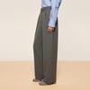 LESS Women's Lamb Wool Loose Straight Pants
