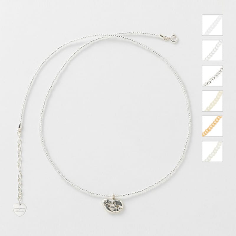 

sickfumedot 12TTI Cookie Necklace - White_54 Colors 13. Cat-Chichi