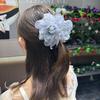 Flower Catching Clip Women 2024 New High End Sensation Mesh Size Large Back Of Head Coiled Hair Shark Volume Multiple Shattered