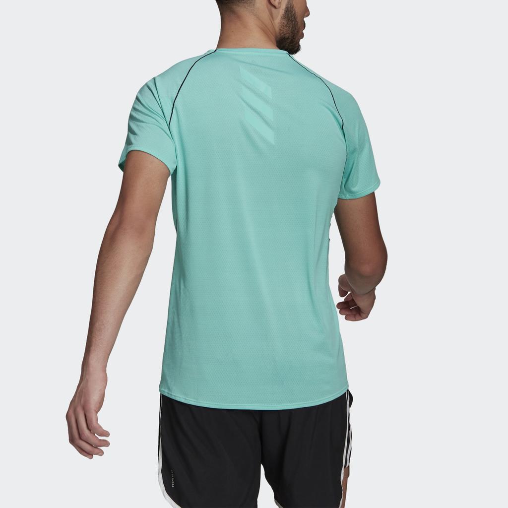 Adidas Adi Runner Reflective Round Neck Sports Tee Men Tops Mint-Green GJ9888