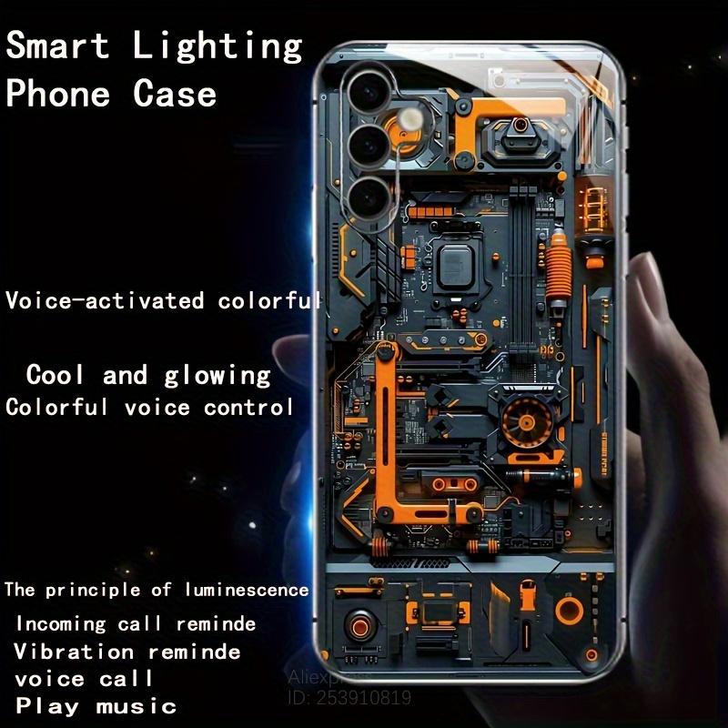 

Светящийся светодиодный чехол-накладка со вспышкой для телефона Huawei Honor 90 70 200 400 Pro Magic 6 5 Lite P20 P30 Pro P60 Pura 70 Ultra Glow Fundas Honor 500 Pro