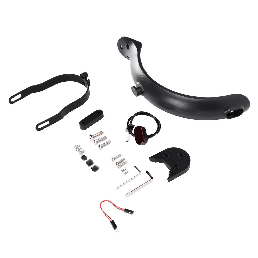 Rear Mudguard Scooter Fender Bracket Support with Rear Brake Light Scooter Replacement Accessory for Xiaomi M365