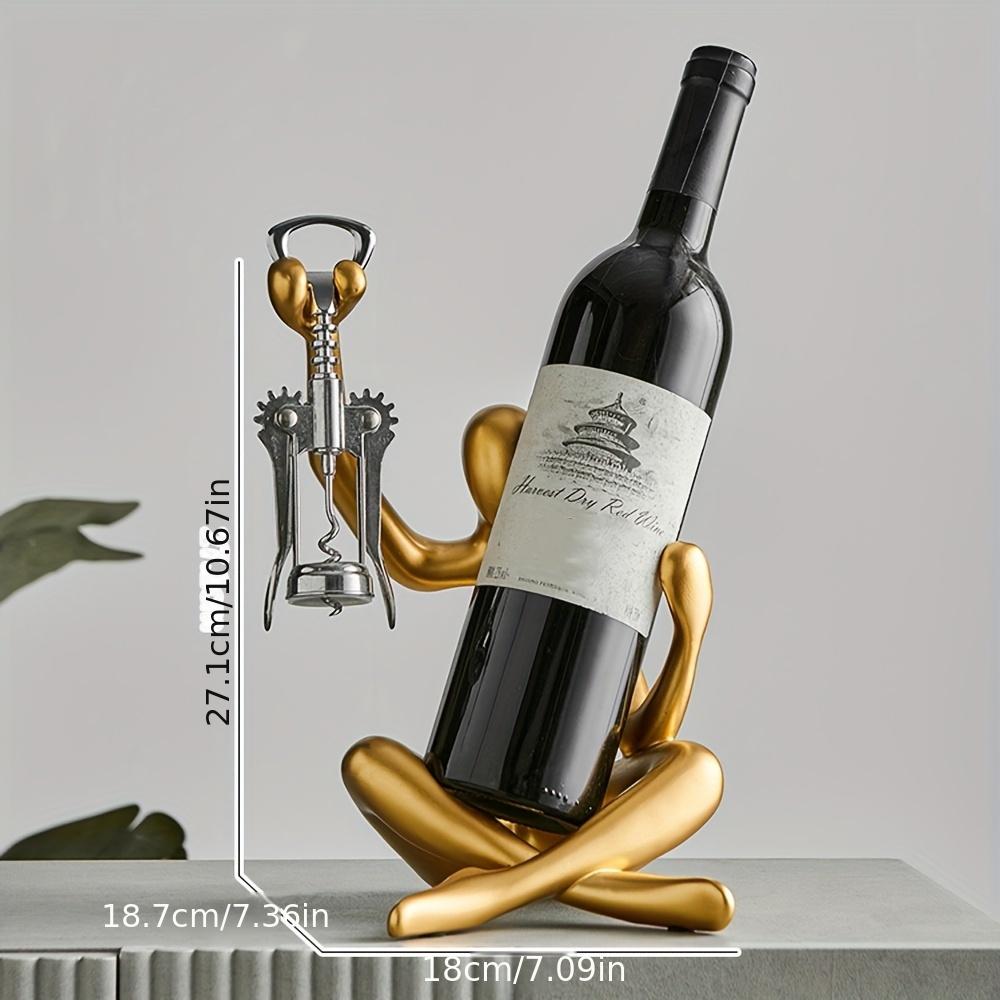 Creative Abstract Character Red Wine Rack Storage Ornament Wine Bottle Holder Home Decoration for Liviingroom Kitchen Organizer